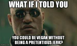 Morpheus  vegan meme